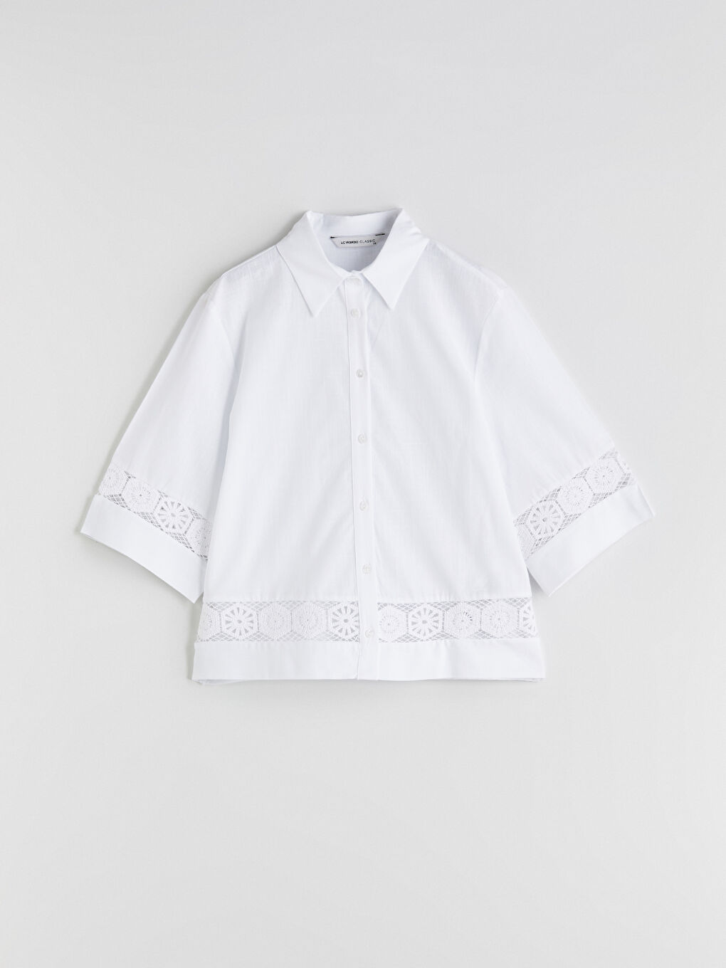 LCWAIKIKI Classic Woman WHITE Shirt -S5PO63Z8-Q6K