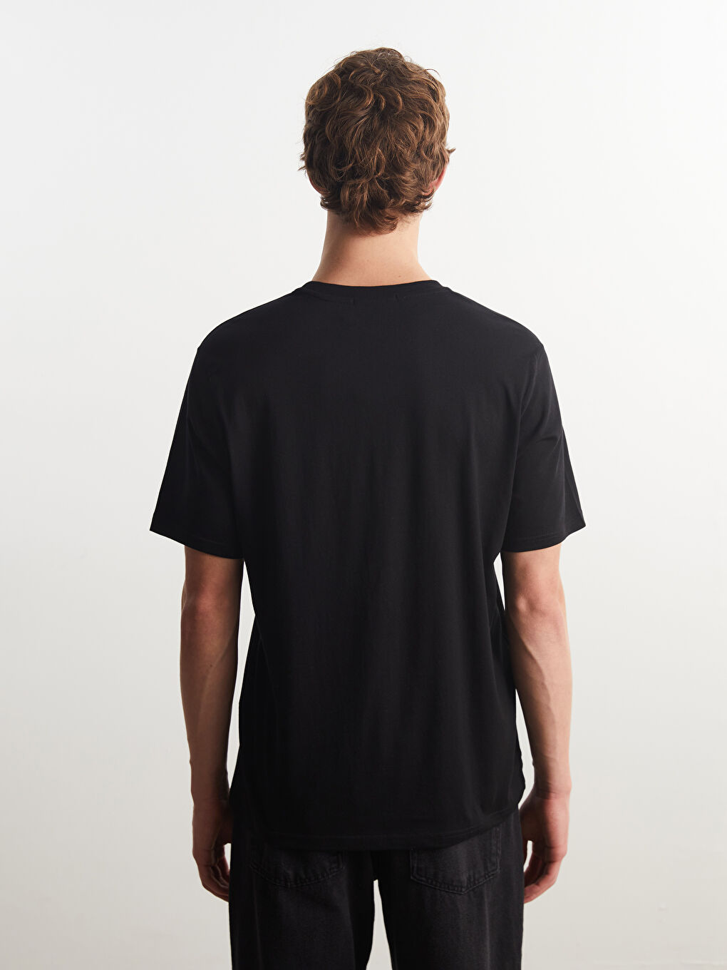 Crew Neck Printed Jersey Men's T-Shirt-3
