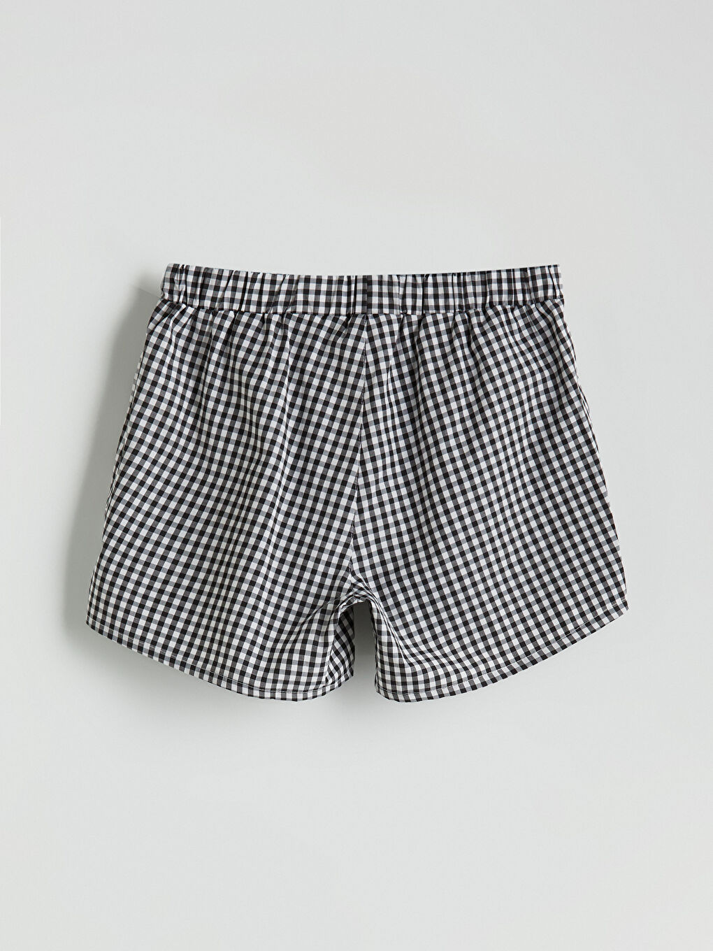 Elastic Waist Plaid Women's Short Pajama Bottom -S5PO98Z8-LQJ