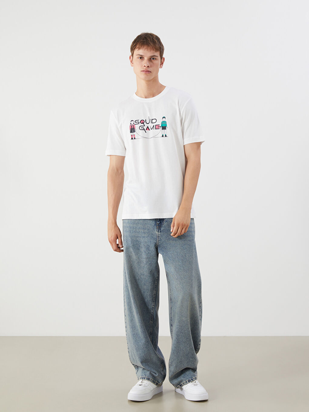 Man ECRU T-Shirt -S5PP01Z8-R9J