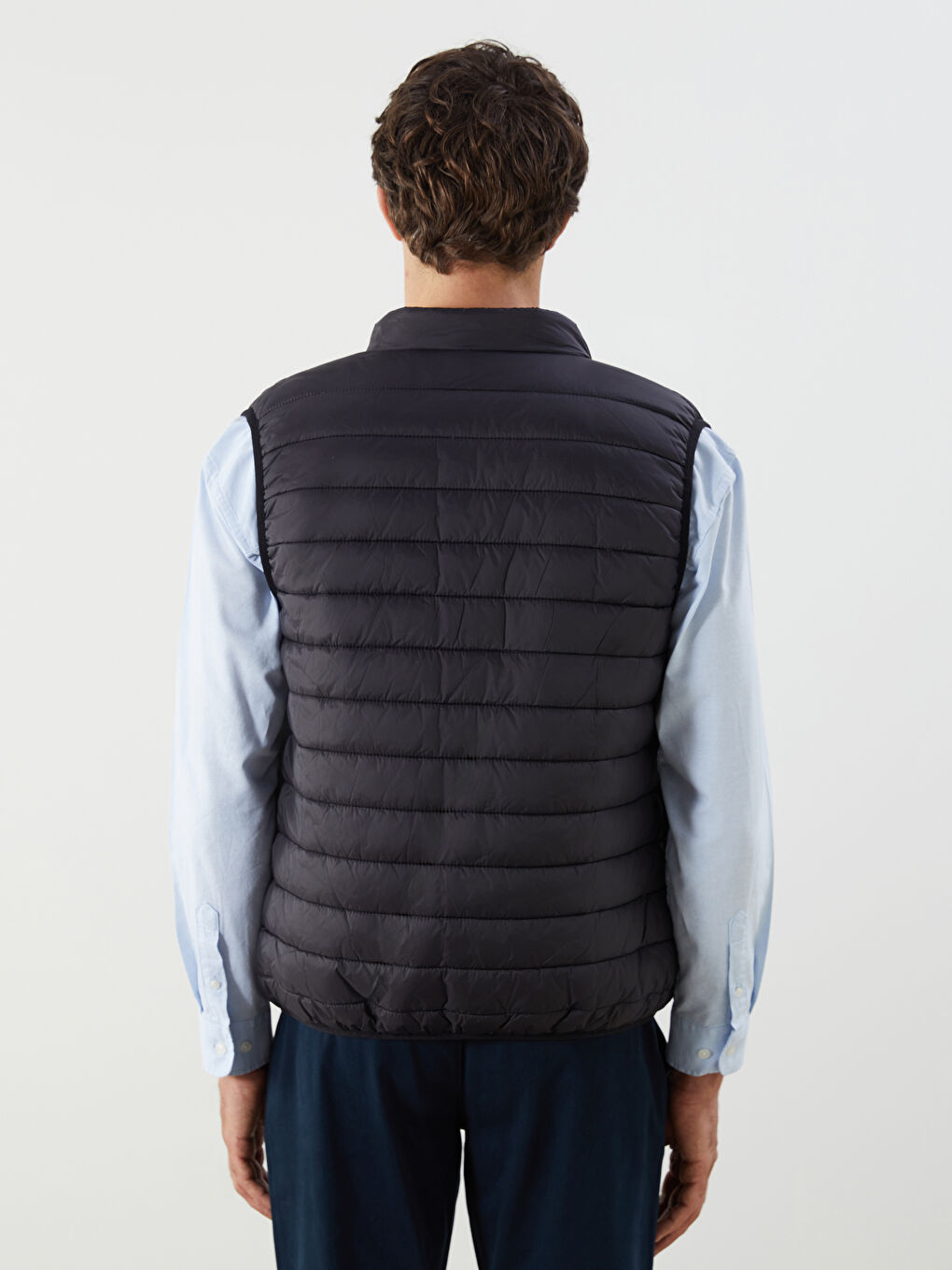  Yelek	Standard Fit Funnel Neck Men's Puffer Gilet-9