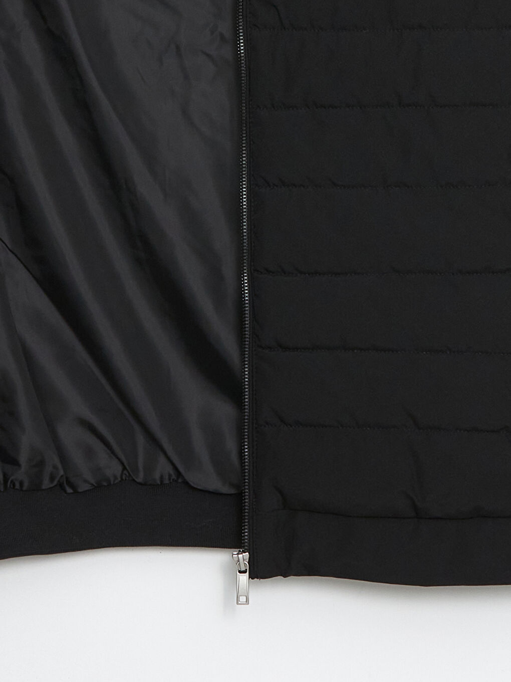 Siyah Standart Kalıp Dik Yaka Erkek Şişme Yelek-13