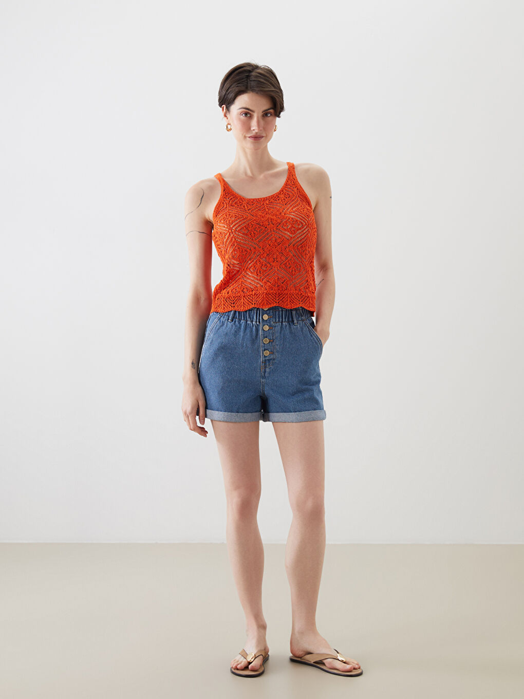 LCW Vision Woman ORANGE Blouse -S5PP32Z8-E25