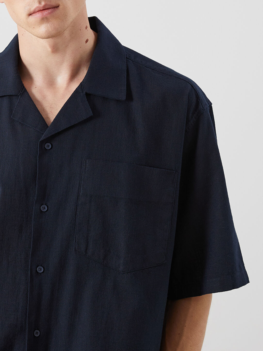 Regular Fit Short Sleeve Gabardine Men's Shirt -S5PP37Z8-RFH