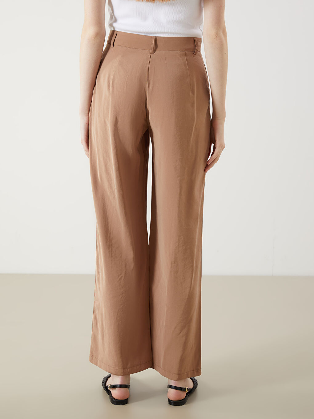 XSIDE Loose Fit Pleated Women's Trousers -S5PP40Z8-CTC