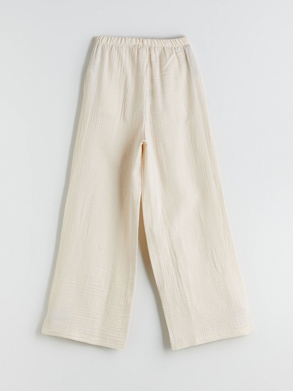 XSIDE Elasticated Waist Textured Women's Trousers -S5PP43Z8-CR8