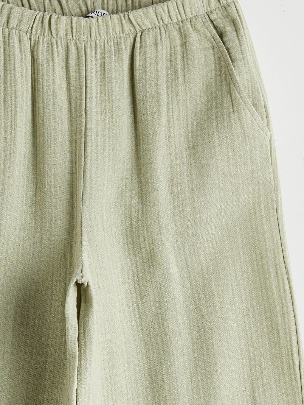 XSIDE Elasticated Waist Textured Women's Trousers -S5PP43Z8-CRR