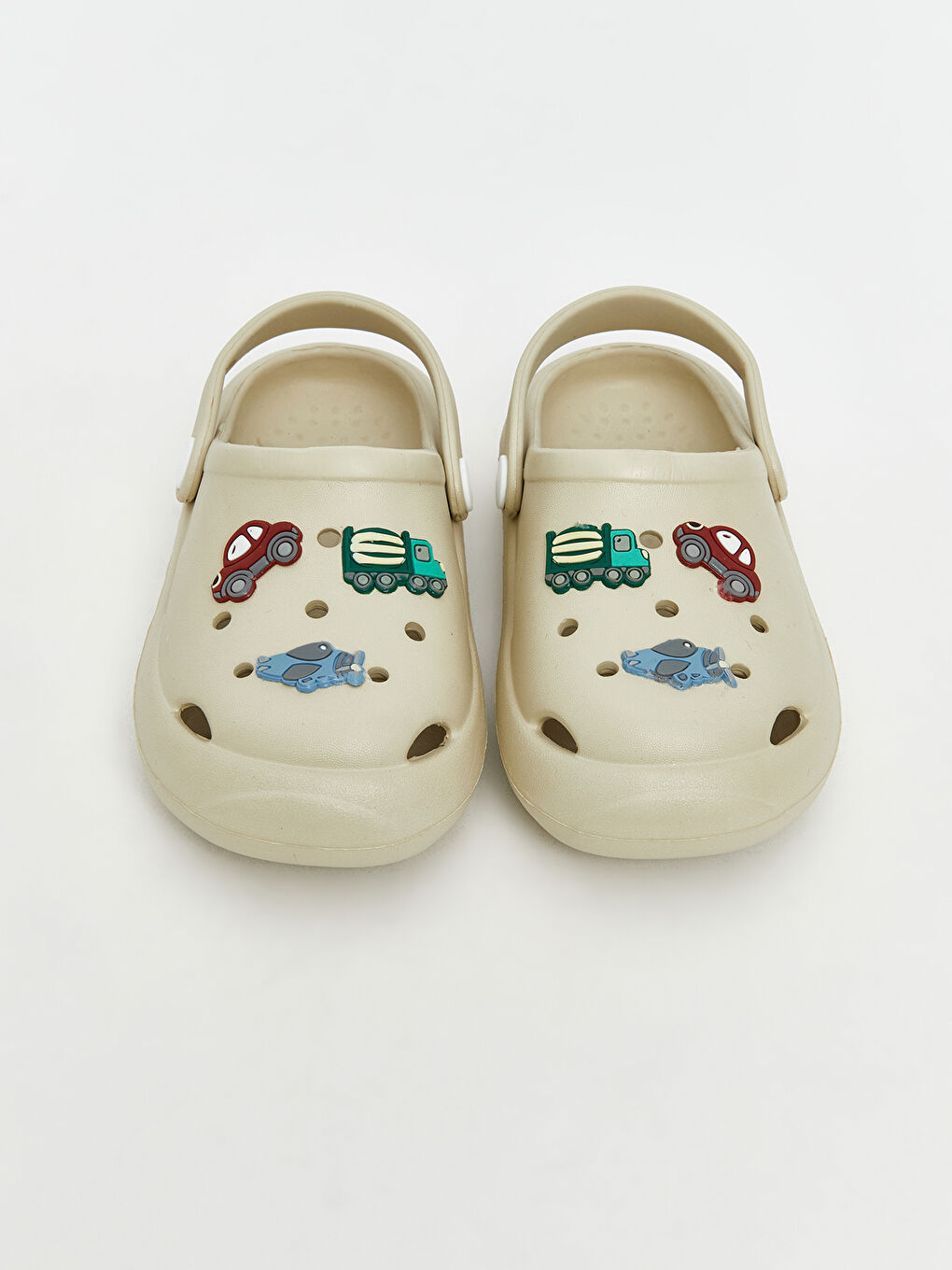 Bej Baskılı Erkek Bebek Plaj Sandaleti-2