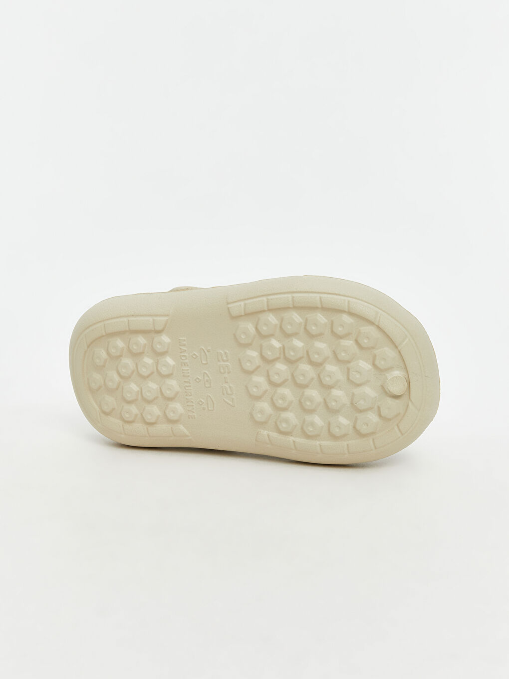 Bej Baskılı Erkek Bebek Plaj Sandaleti-3