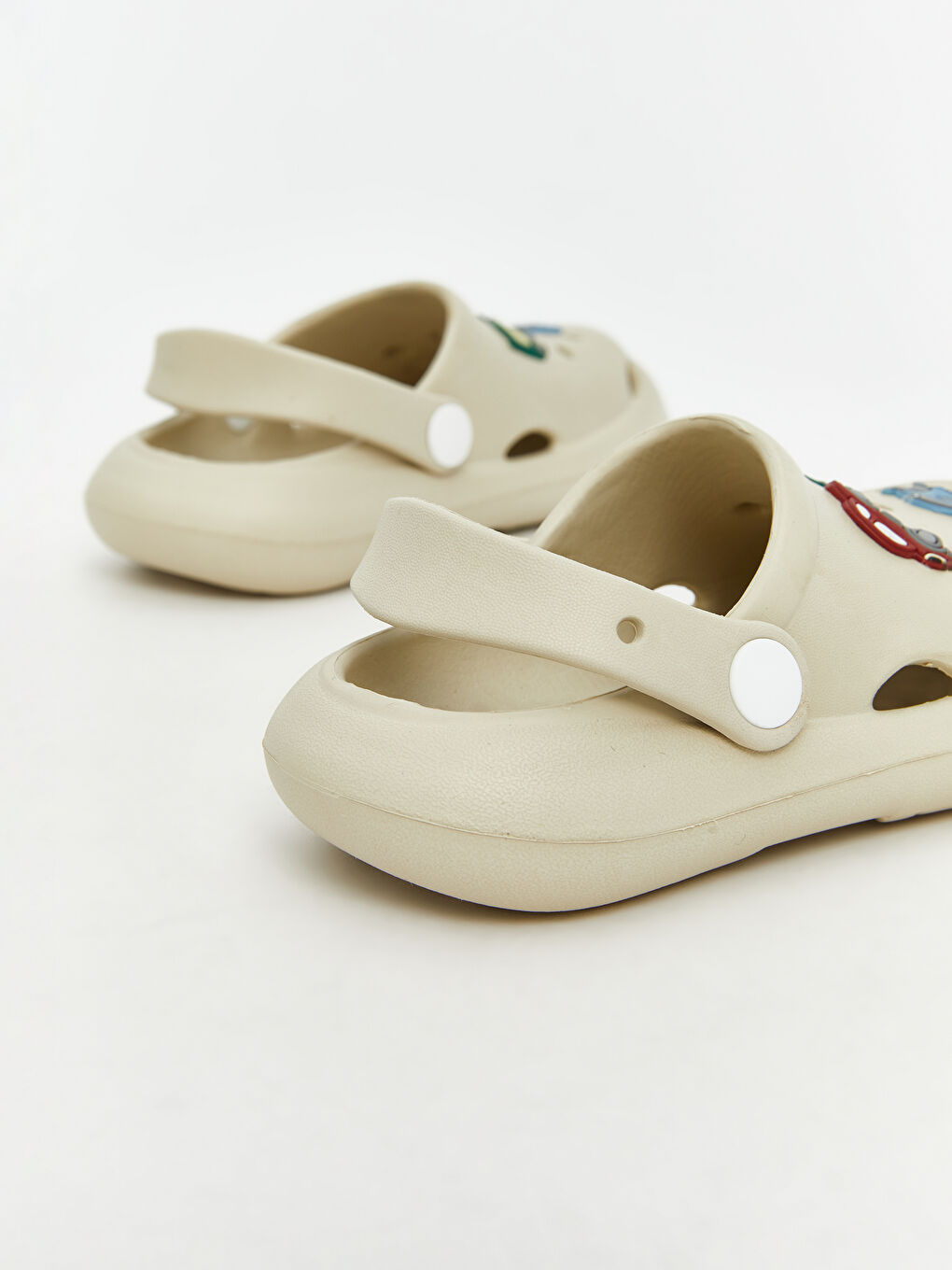 Bej Baskılı Erkek Bebek Plaj Sandaleti-4