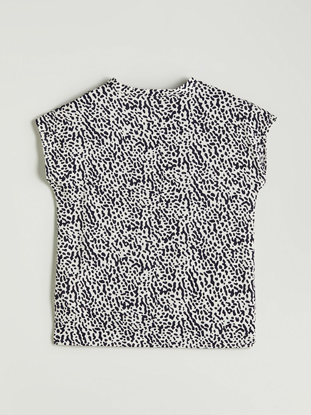 Tie Neck Patterned Blouse -S5PP75Z8-LSJ
