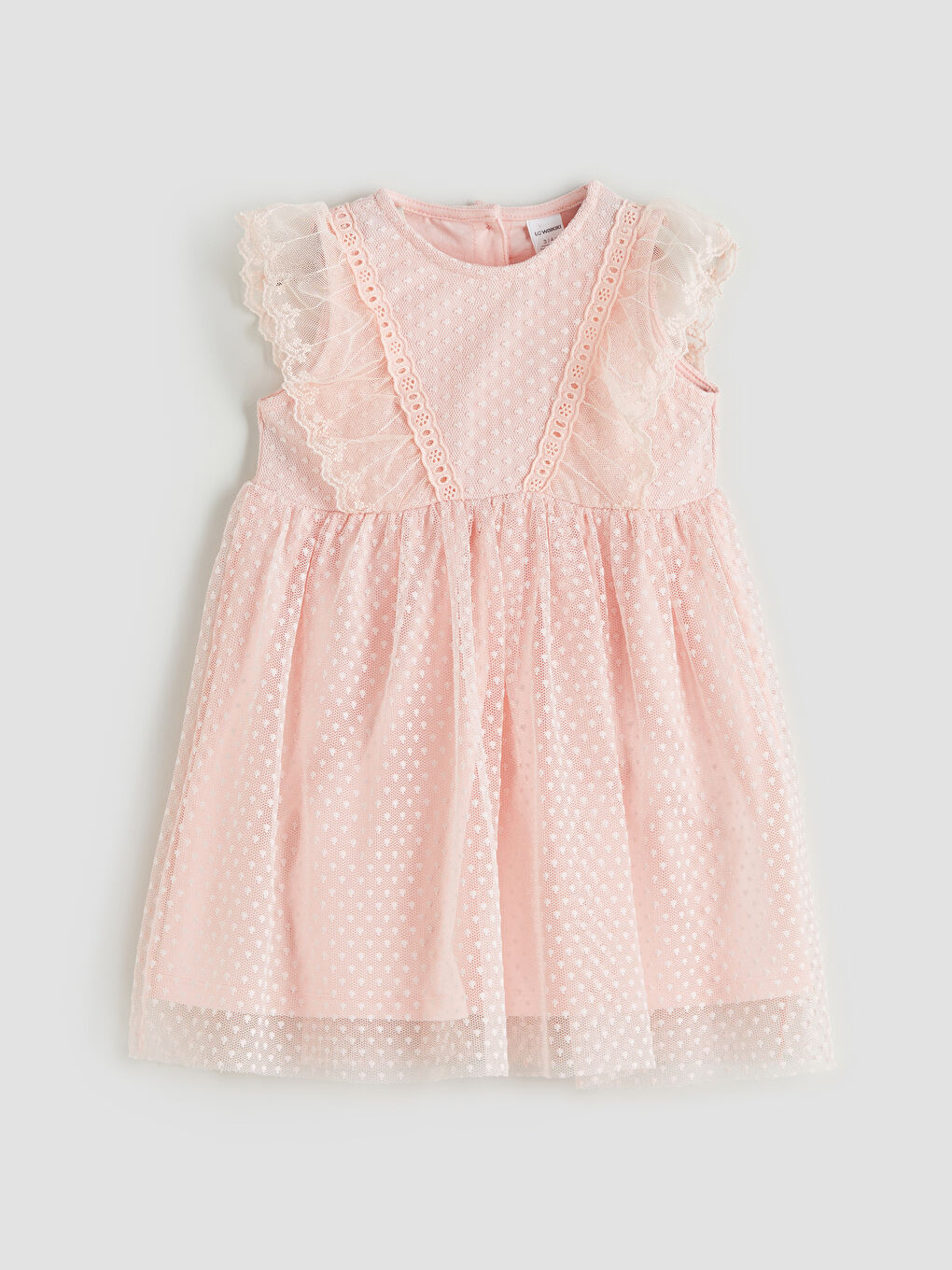 Crew Neck Girls' Lace Dress -S5PP87Z1-FUT