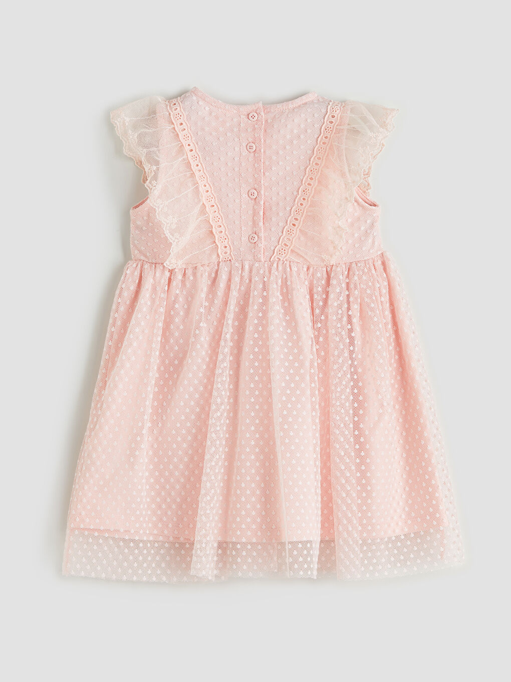 Crew Neck Girls' Lace Dress -S5PP87Z1-FUT