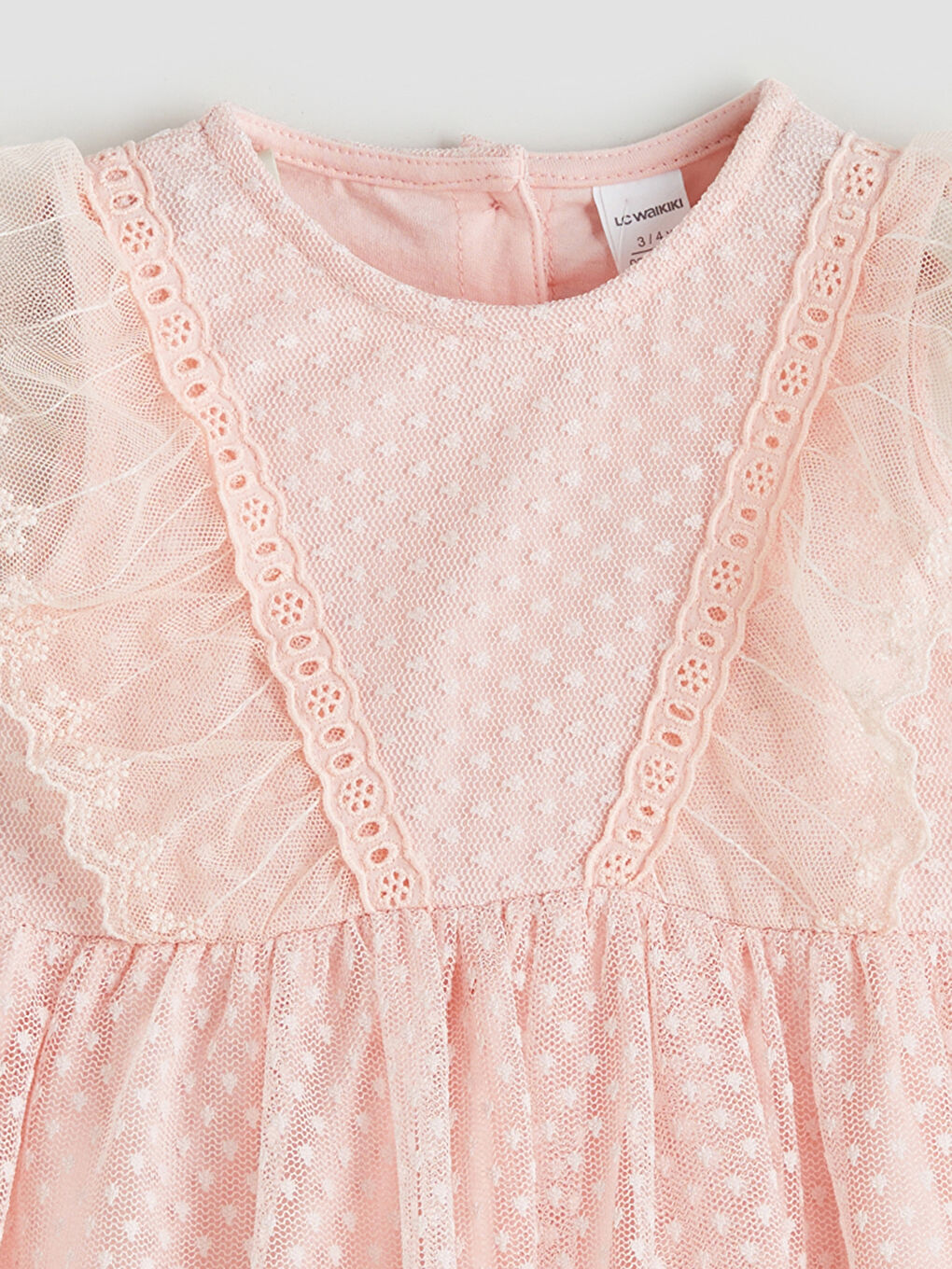 Crew Neck Girls' Lace Dress -S5PP87Z1-FUT
