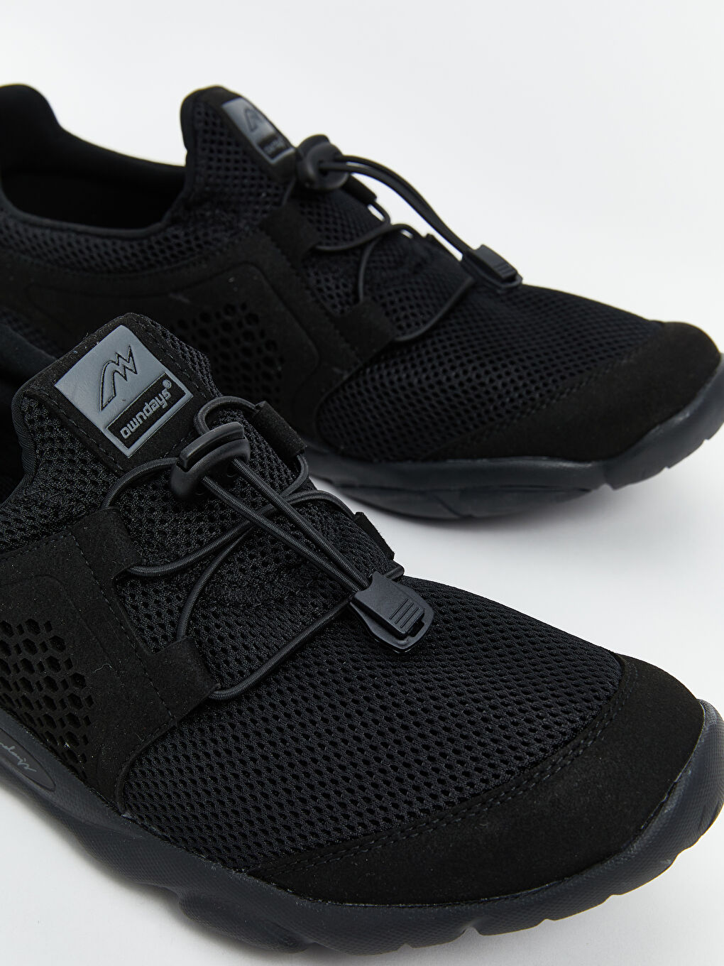 Siyah File Detaylı Erkek Spor Ayakkabı-2