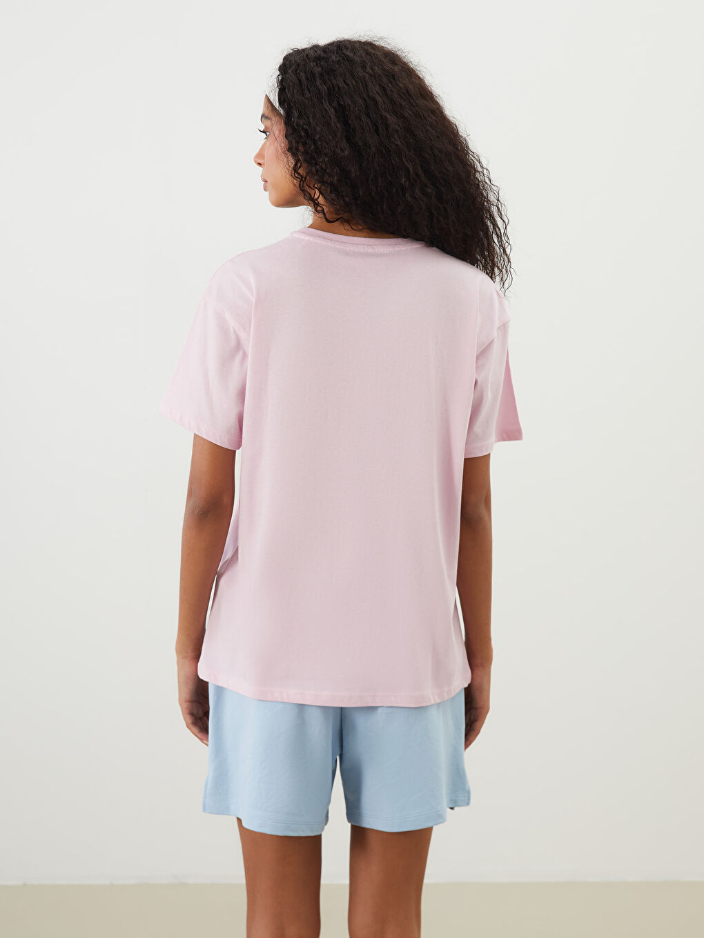 Crew Neck Printed Women's Sports T-Shirt -S5PQ16Z8-CUK