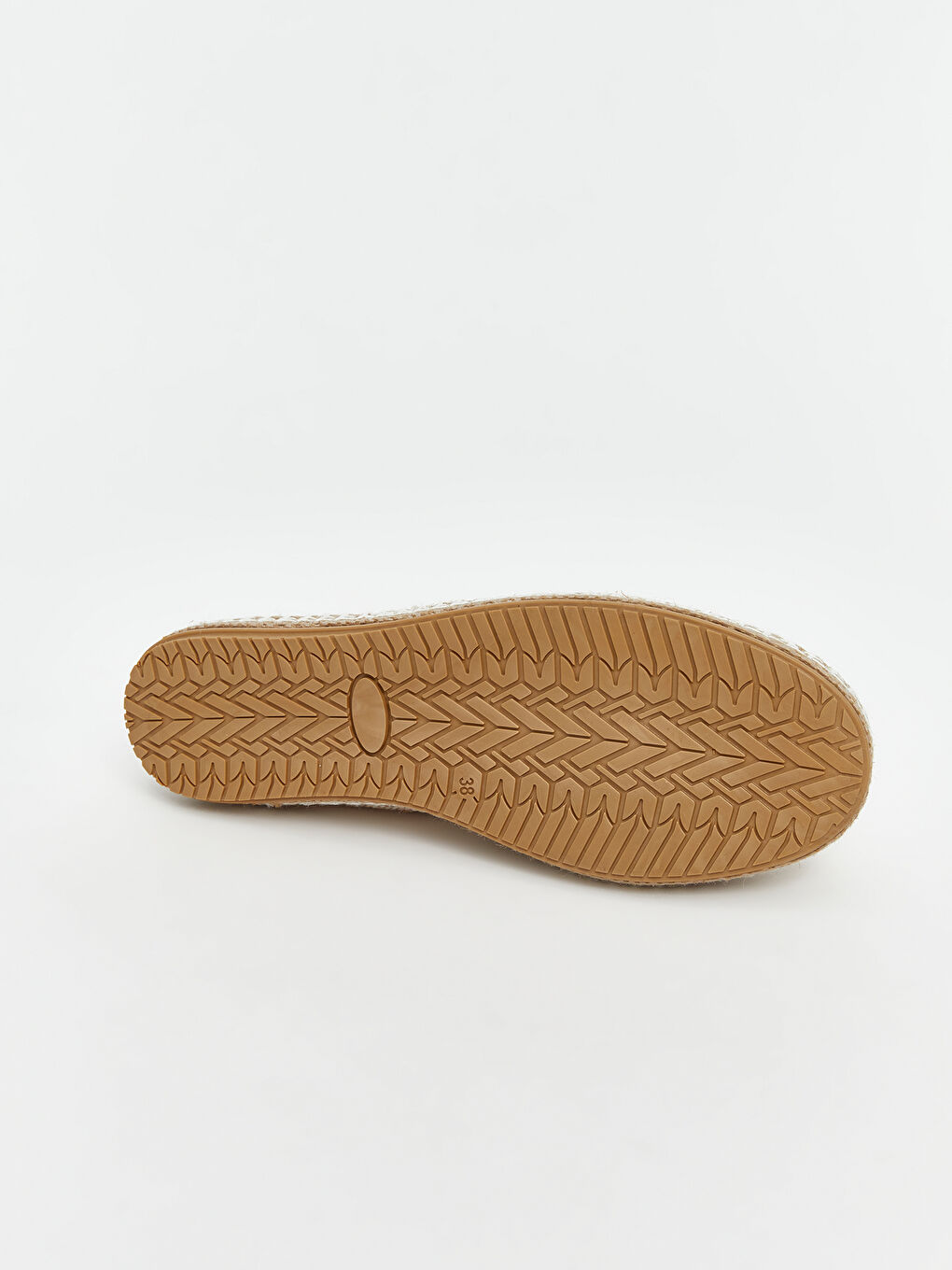 Bej Kadın Hasır Espadril Ayakkabı-3