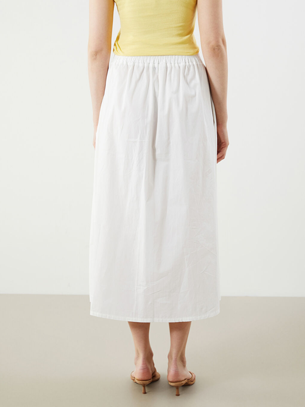 Elasticated Waist Pleated Skirt -S5PQ38Z8-ZUY