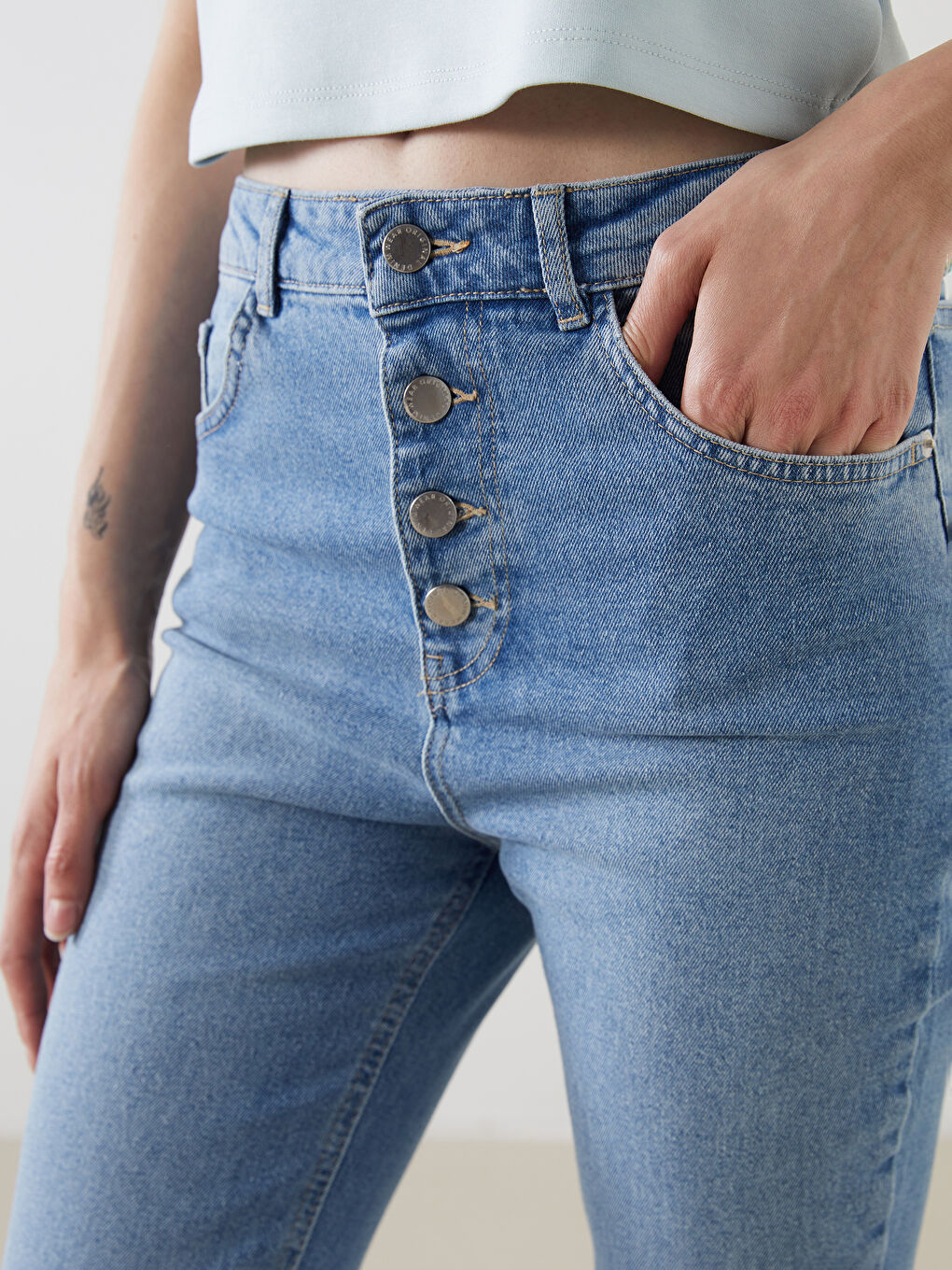 Cropped Flare Women's Jeans -S5PQ40Z8-311