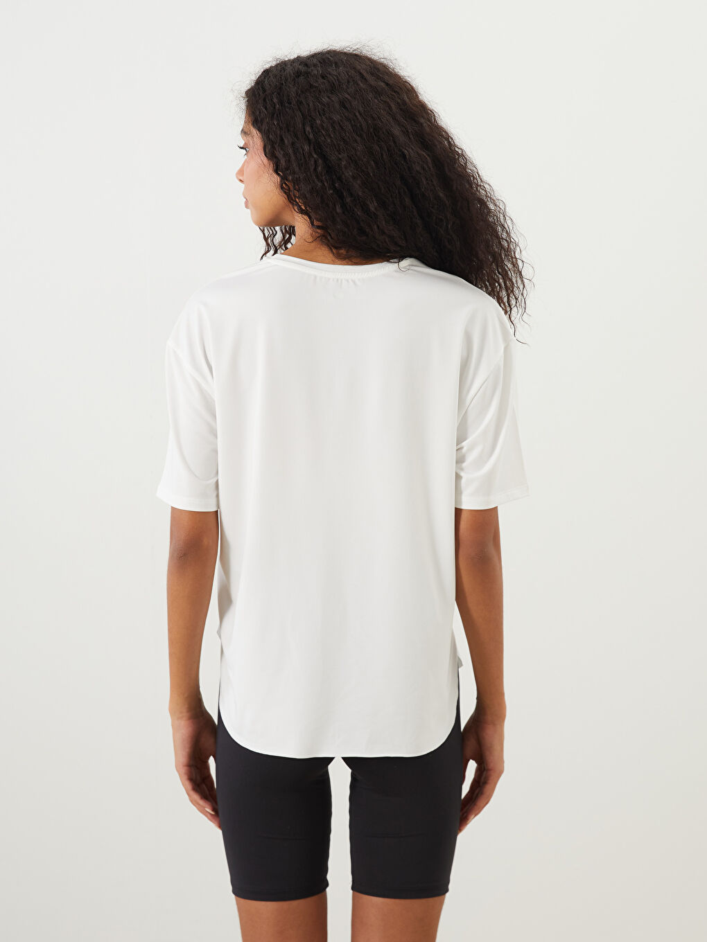 Crew Neck Women's Sports T-Shirt -S5PQ42Z8-Q6K