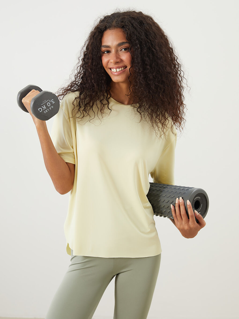 Crew Neck Women's Sports T-Shirt -S5PQ42Z8-YL9
