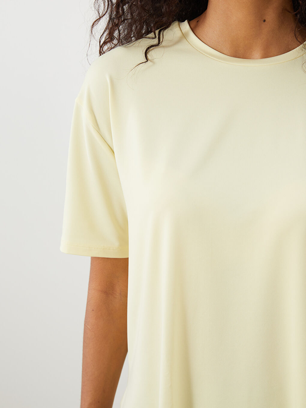 Crew Neck Women's Sports T-Shirt -S5PQ42Z8-YL9