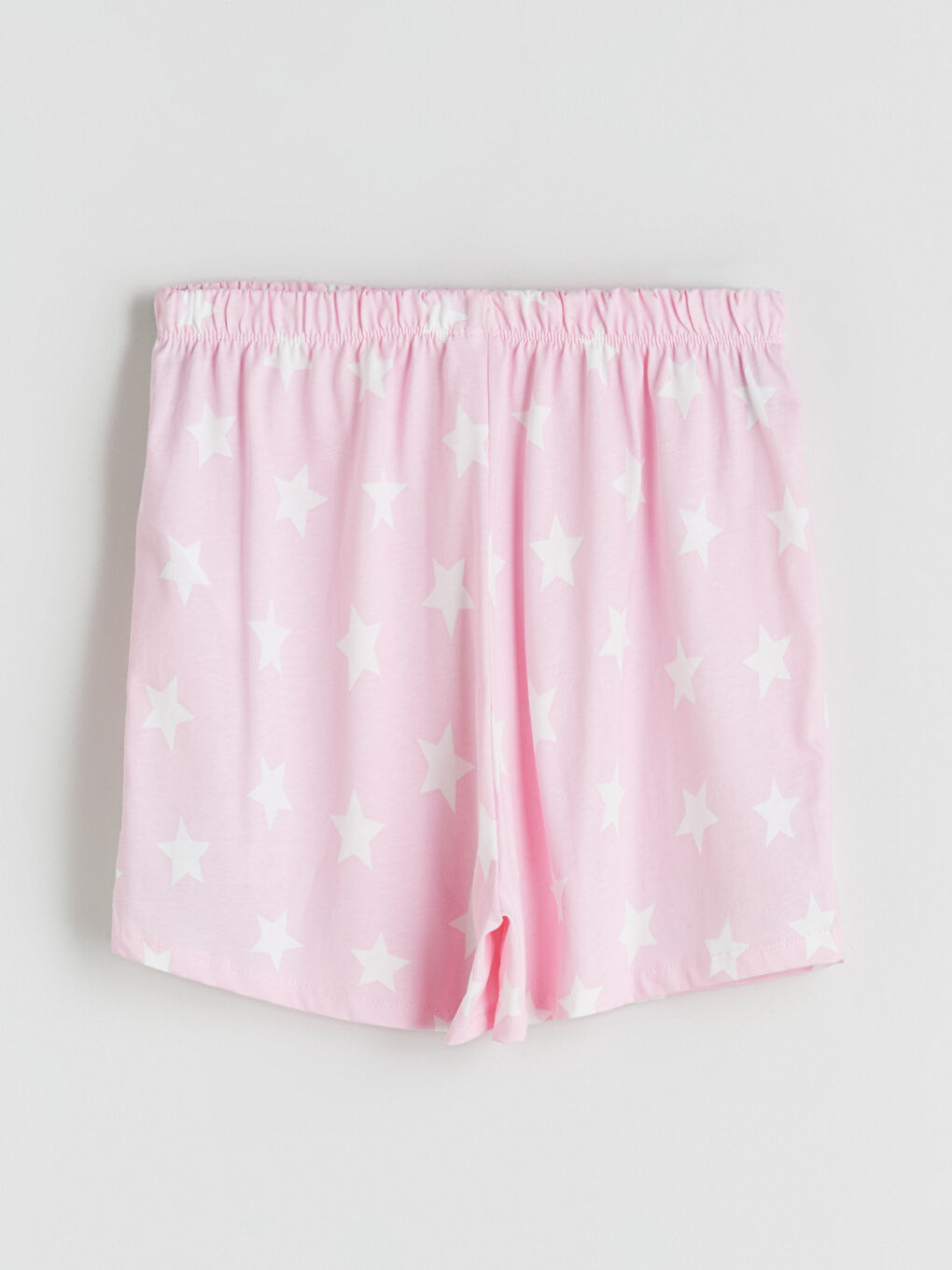 Pembe Beli Lastikli Kız Çocuk Pijama Şort-2