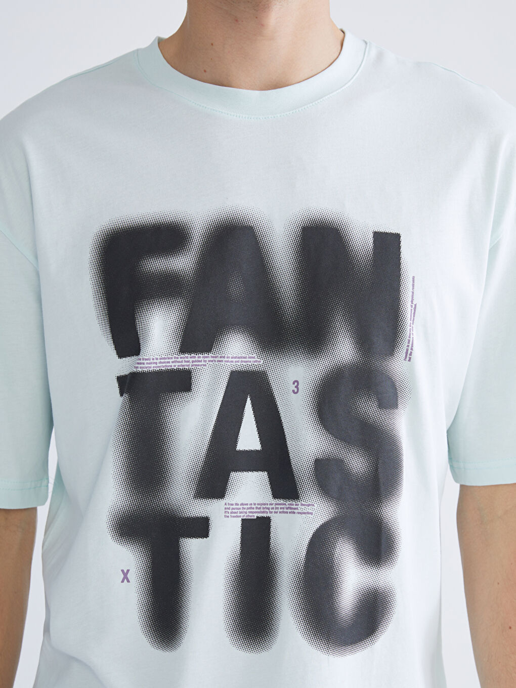 Crew Neck Printed Jersey Men's T-Shirt-2
