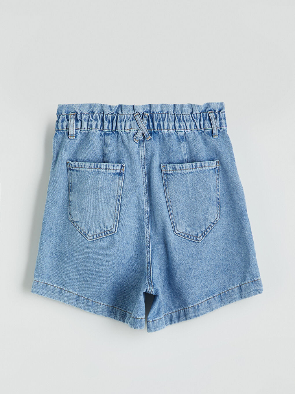 Elasticated Waist Women's Denim Shorts -S5PQ68Z8-311