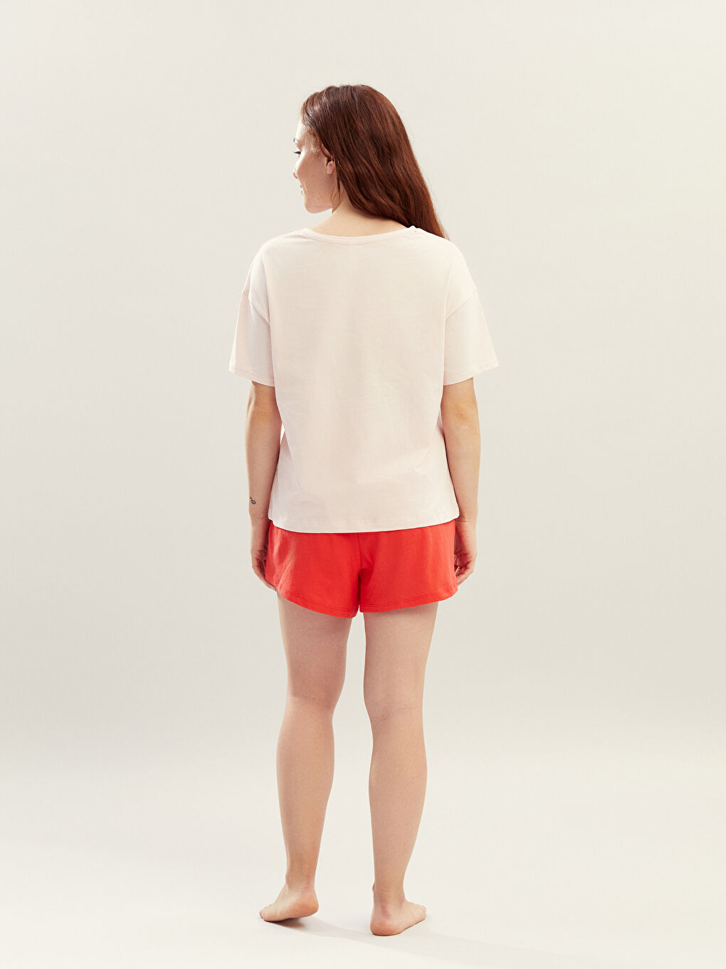 Woman RED Shortie Pyjama Set -S5PQ87Z8-GQA