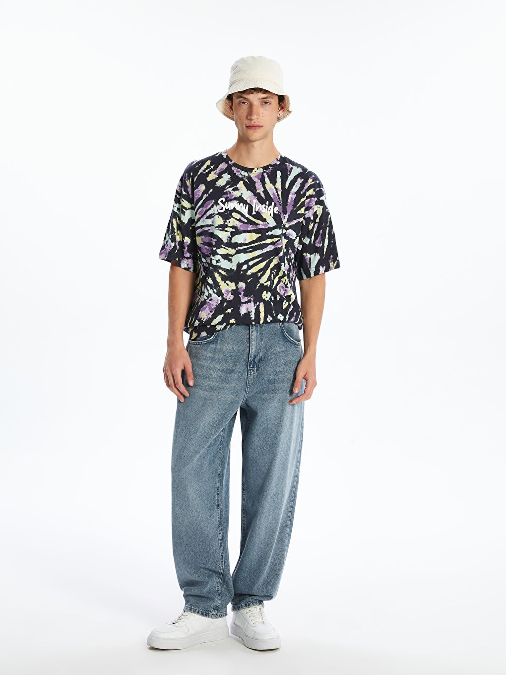 XSIDE Crew Neck Printed Jersey Men's T-Shirt -S5PR09Z8-HZX