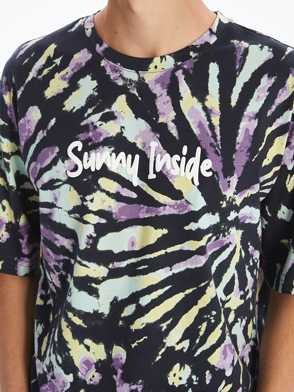 XSIDE Crew Neck Printed Jersey Men's T-Shirt -S5PR09Z8-HZX