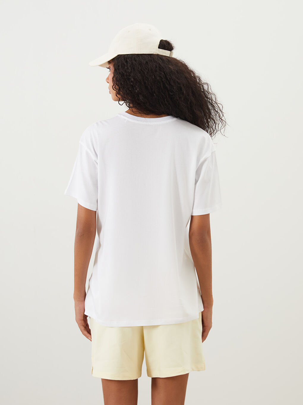 Crew Neck California Printed Women's Sports T-Shirt -S5PR16Z8-Q6K
