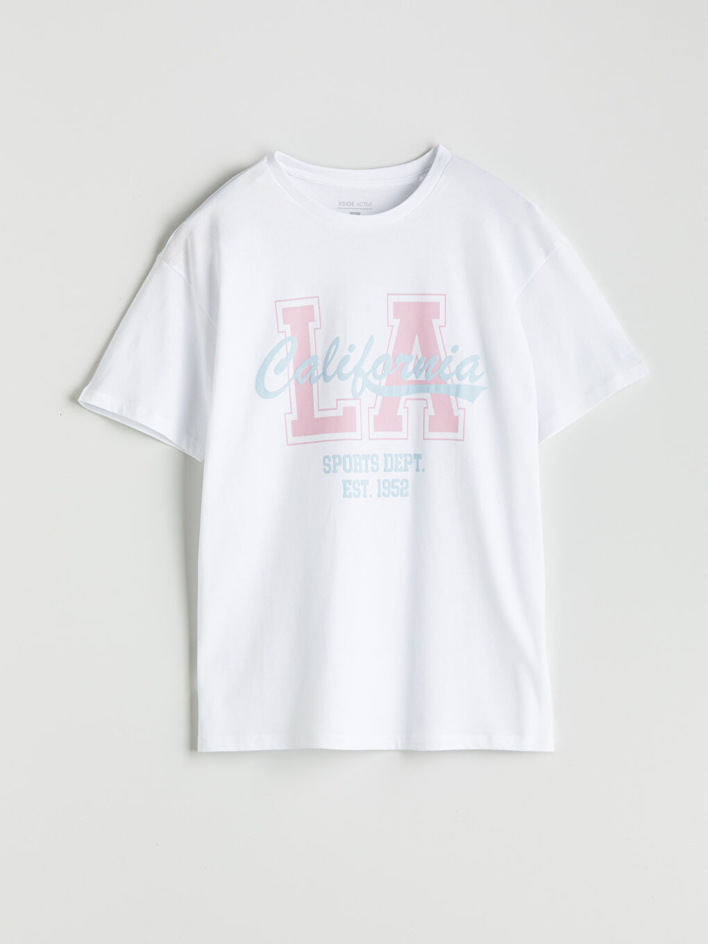 Crew Neck California Printed Women's Sports T-Shirt -S5PR16Z8-Q6K