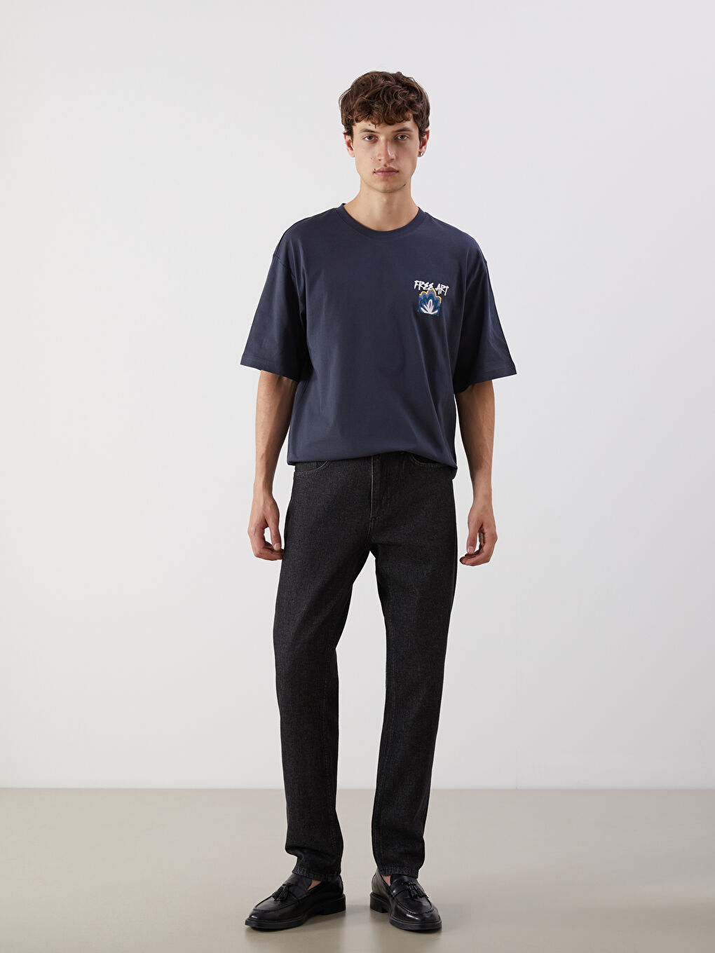 XSIDE Crew Neck Printed Jersey Men's T-Shirt -S5PR30Z8-HZX