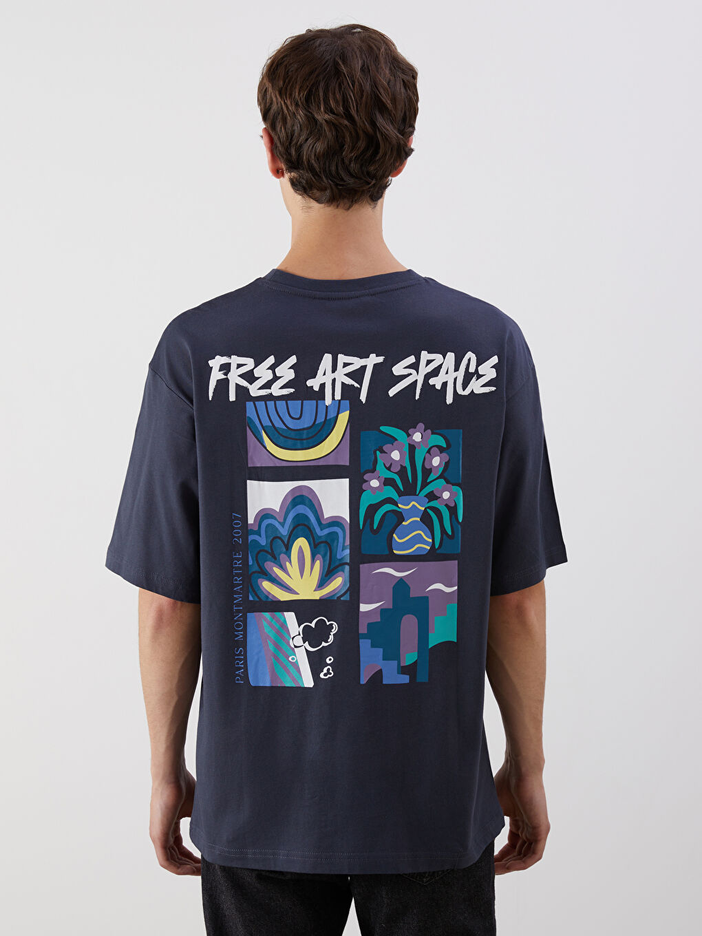 XSIDE Crew Neck Printed Jersey Men's T-Shirt -S5PR30Z8-HZX