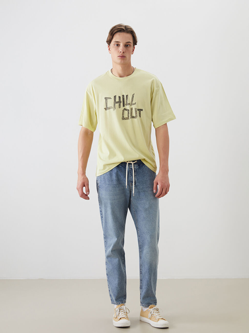 XSIDE Crew Neck Printed Jersey Men's T-Shirt -S5PR31Z8-SQY