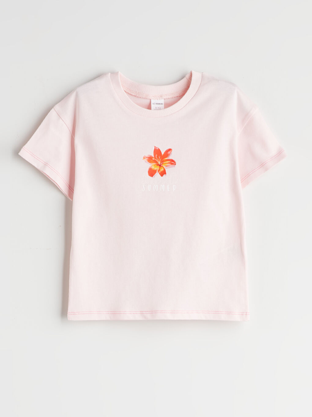 Crew Neck Girls' T-Shirt Set (2 Pieces) -S5PR48Z1-FES