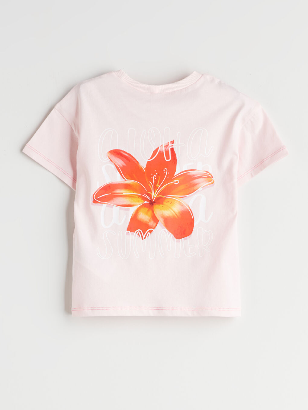 Crew Neck Girls' T-Shirt Set (2 Pieces) -S5PR48Z1-FES