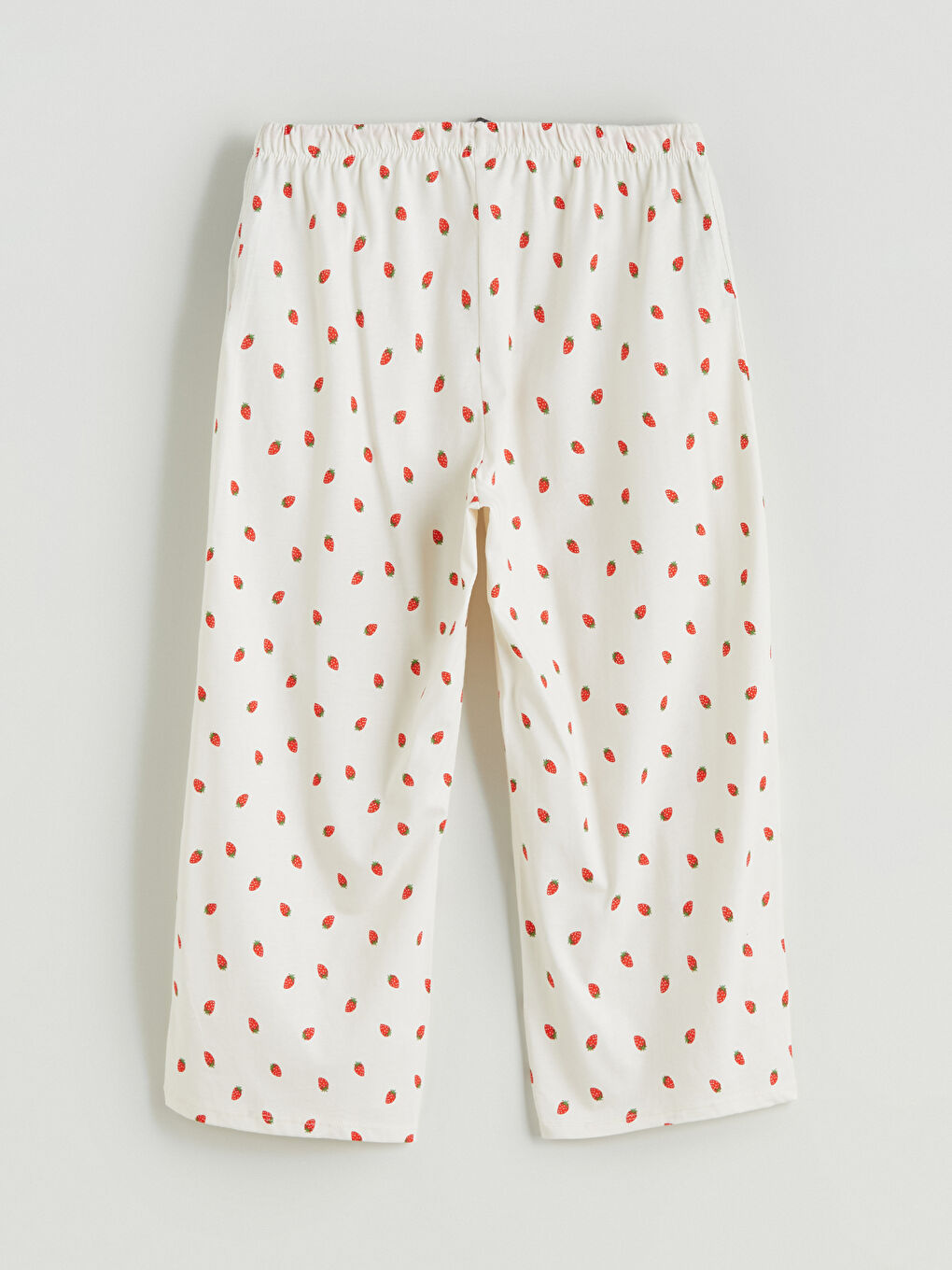 Crew Neck Printed Women's Capri Pyjama Set -S5PR52Z8-LRA