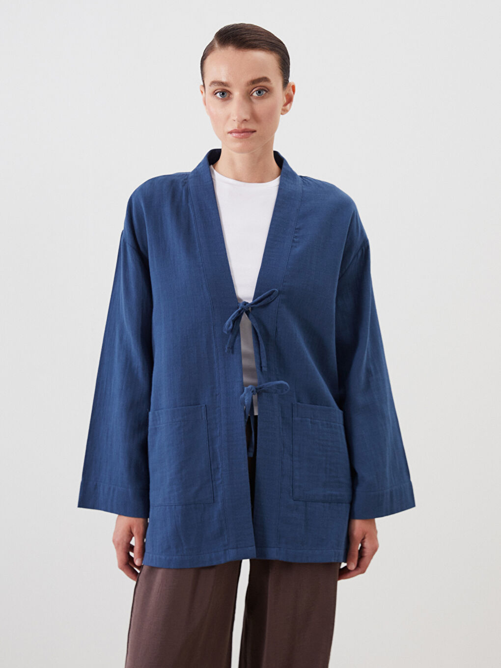 LCW Modest Woman NAVY Kimono -S5PR56Z8-R4M