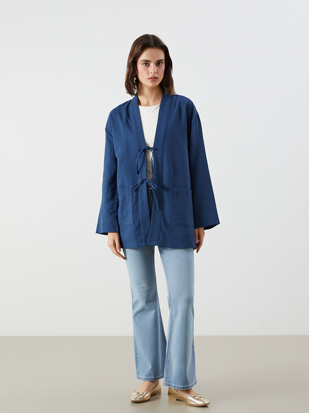 LCW Modest Woman NAVY Kimono -S5PR56Z8-R4M
