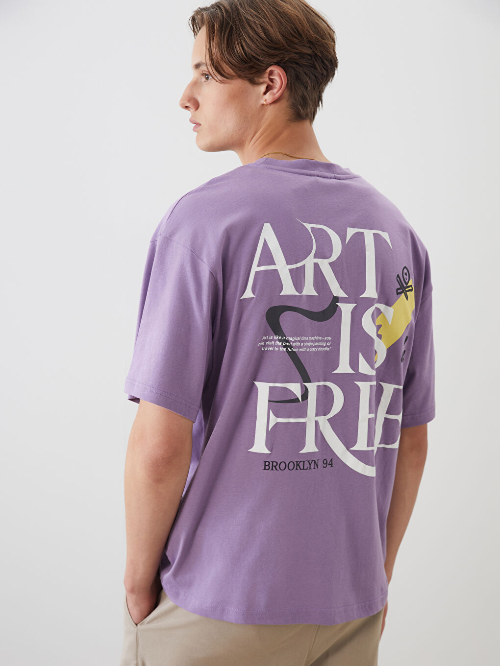 XSIDE Crew Neck Printed Jersey Men's T-Shirt -S5PR69Z8-J4K