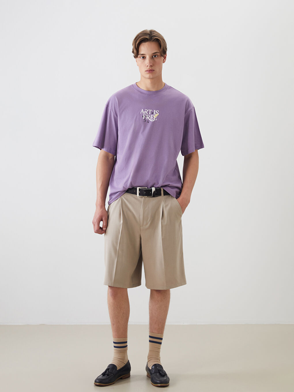 XSIDE Crew Neck Printed Jersey Men's T-Shirt -S5PR69Z8-J4K