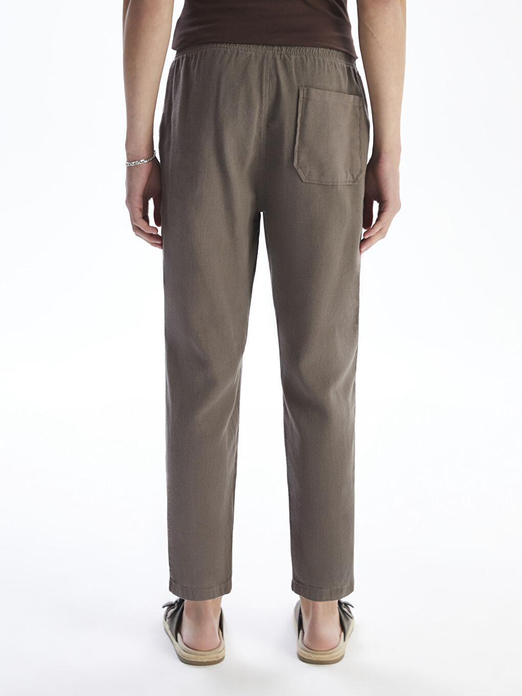 XSIDE Pantalone za Muškarce Opuštenog Kroja Izgled Lana -S5PR77Z8-ZTJ