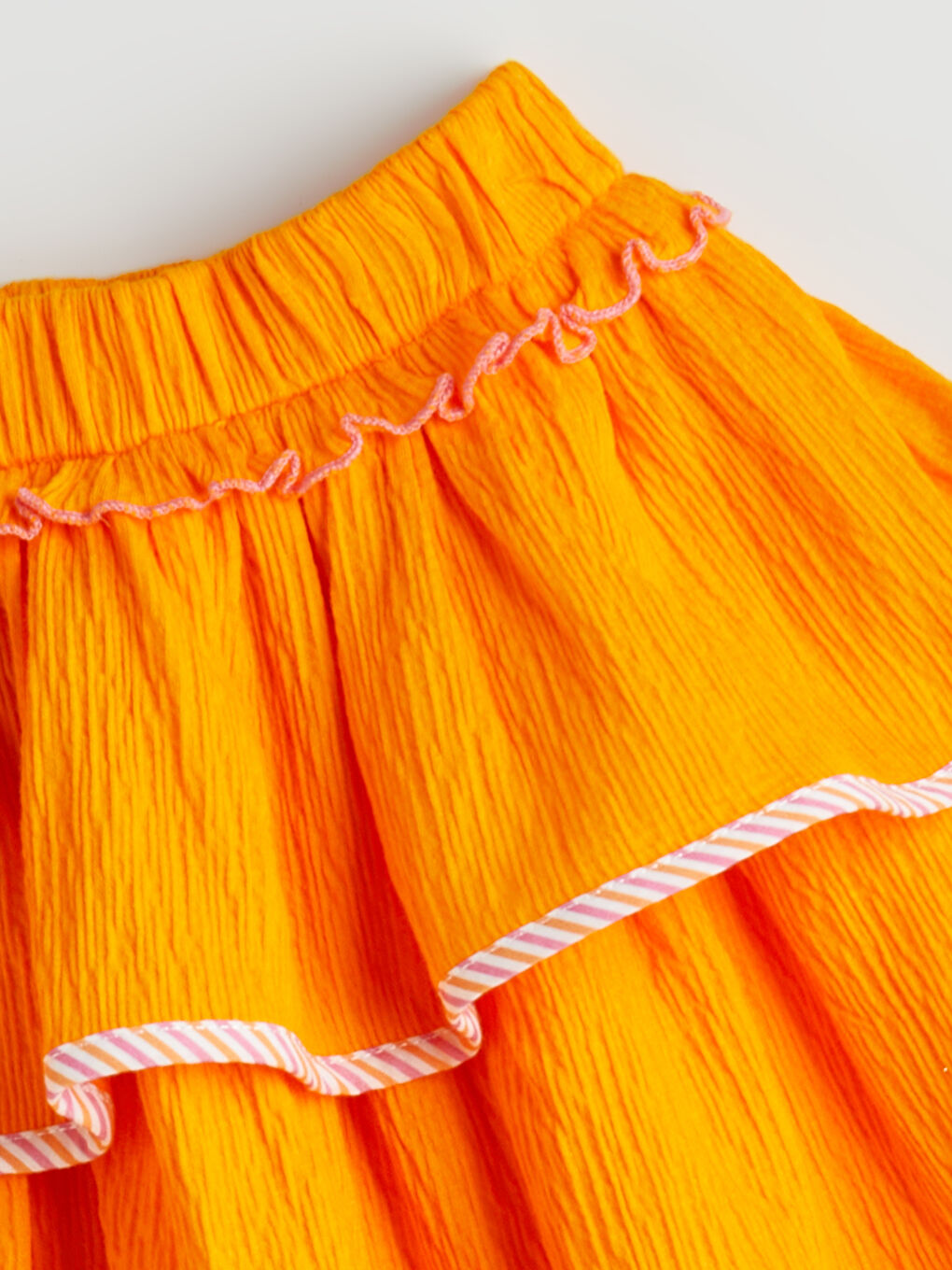 Elastic Waist Ruffle Girl Skirt -S5PR88Z1-JWC