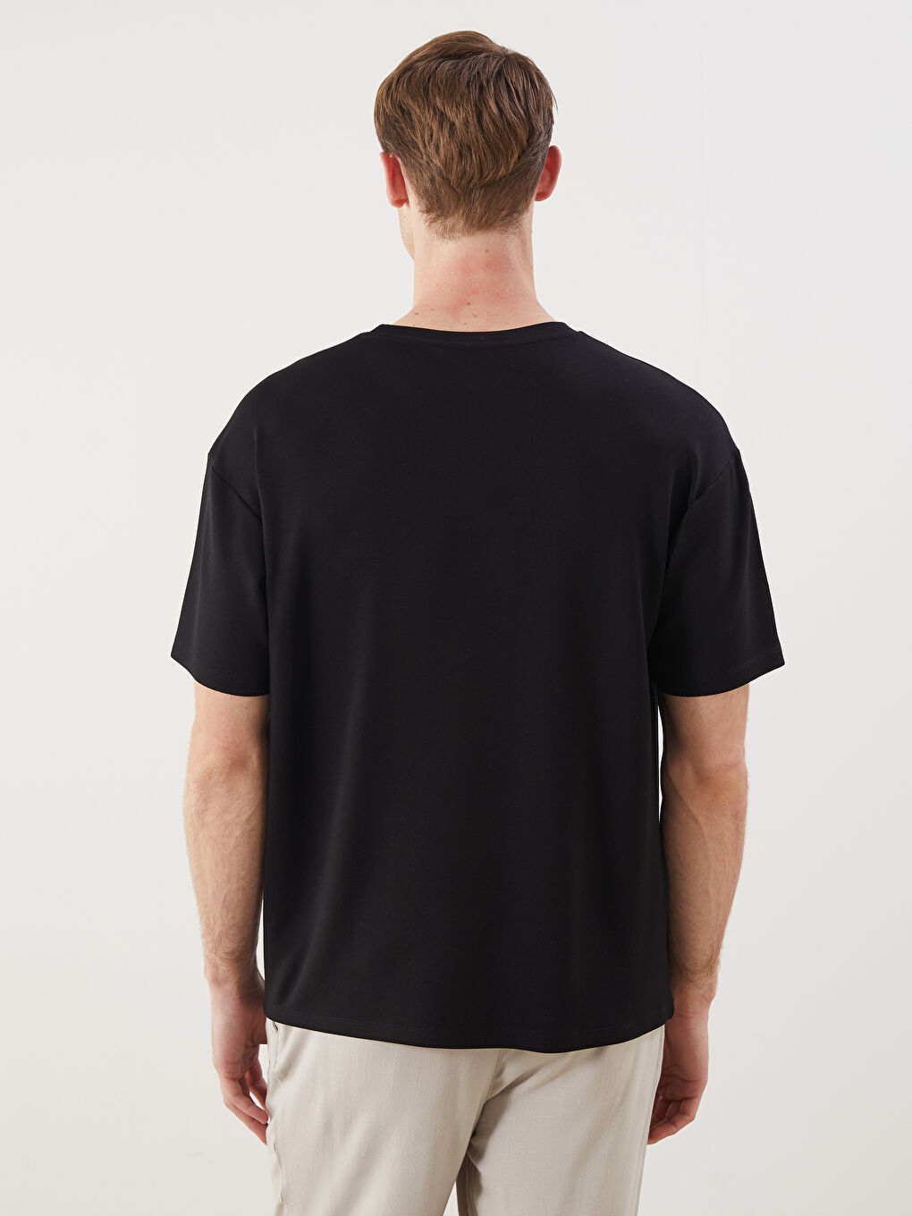 LCW Vision Crew Neck Printed Jersey Men's T-Shirt -S5PR98Z8-CVL