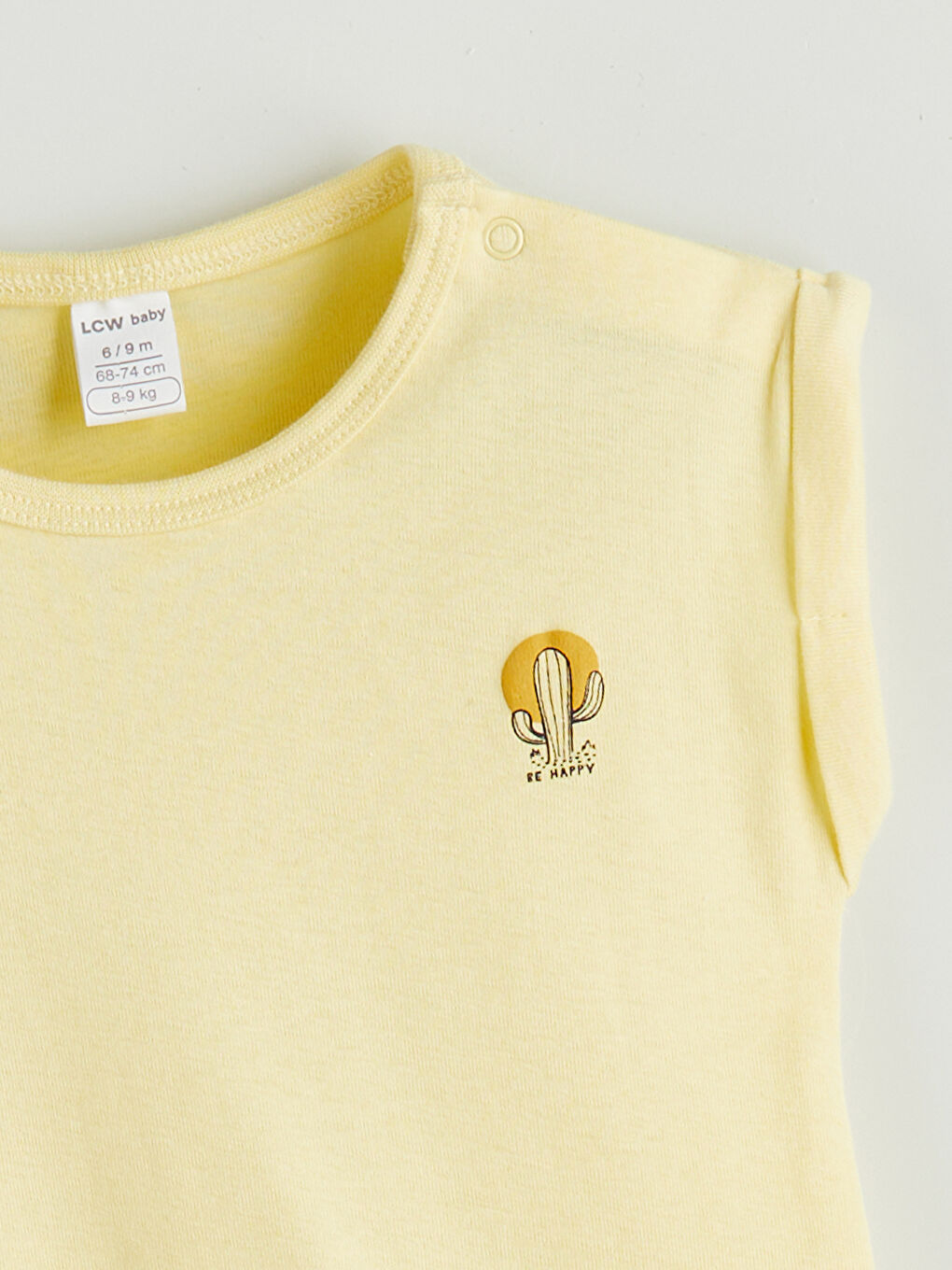 Sarı Baskılı Erkek Bebek Tulumu-1