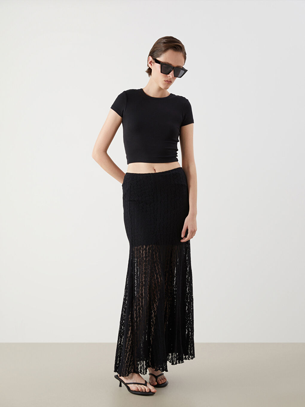 Woman BLACK Skirt -S5PS71Z8-CVL