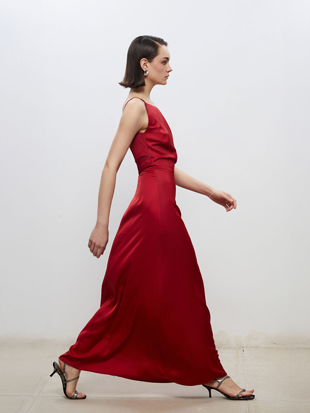 Woman BORDEAUX Evening Dress -S5PS87Z8-CZT
